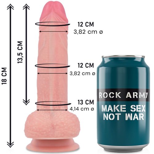 ROCKARMY – prémium, valósághű 18 cm-es szilikon vibrátor