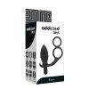 ADDICTED TOYS – dupla fekete gyűrűs anál dildó