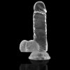 X RAY – átlátszó, 15,5 cm-es, prémium műpénisz golyókkal