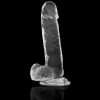 X RAY – átlátszó pénisz golyókkal, 20 cm hosszú