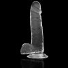 X RAY – átlátszó pénisz golyókkal, 20 cm hosszú