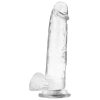 X RAY – átlátszó vibrátor golyókkal 22 cm - 4.6 cm