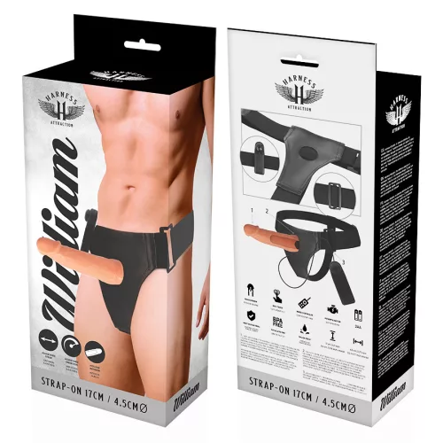 Harness Attraction – 17 cm-es vibráló maszturbátor