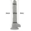 Cock Miller – rugalmas szilikon vibrátor 24 cm fekete