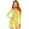 LEG AVENUE - Szexi csipkés miniruha neon színben