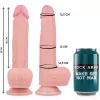 ROCKARMY - rotáló és vibráló realisztikus vibrátor 22 cm