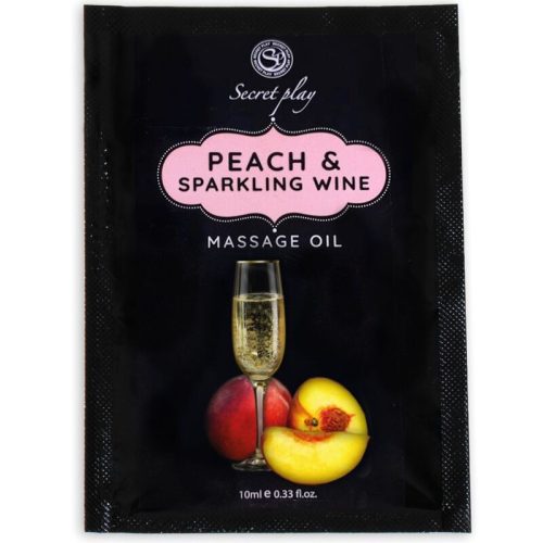 SECRETPLAY - őszibarack és pezsgő masszázsolaj 10 ml