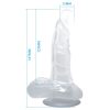 BAILE - valósághű dildo tapadókoronggal és heregolyókkal