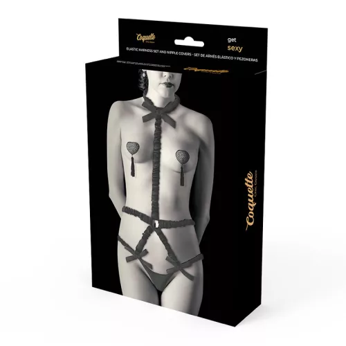 COQUETTE CHIC DESIRE – elasztikus harisnyás szett fekete