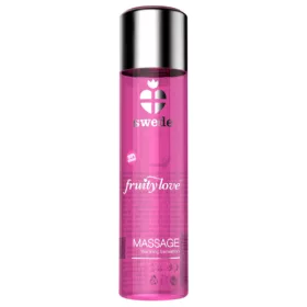   SWEDE Fruity Love - melegítő masszázsolaj málna-rózsaszín 120 ml