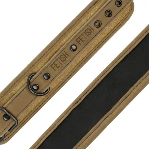 Fetish Submissive Origen – vegán bőr boka bilincsek neoprén béléssel