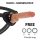 CYBER SILICOCK – liquid silicone strap-on 19 cm, 3 gyűrűvel