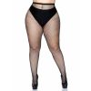 Leg Avenue – plus size harisnya, érzéki halszálka mintával