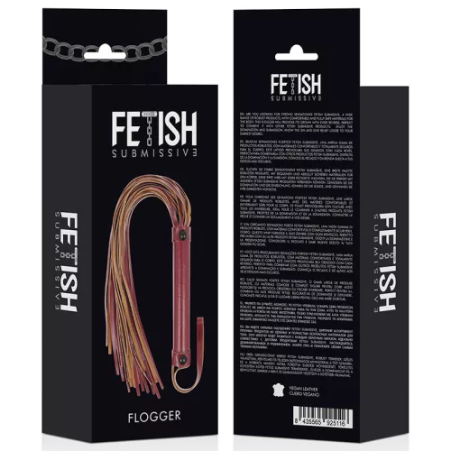 Fetish Submissive – vegán bőr korbács érzéki játékhoz