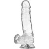 X RAY - áttetsző, 18,5 cm-es péniszgyűrű és dildó