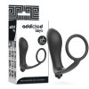 ADDICTED TOYS – vibráló anális dugó péniszgyűrűvel