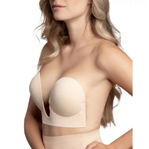 BYE-BRA - vállpánt nélküli alakformáló melltartó D kosár
