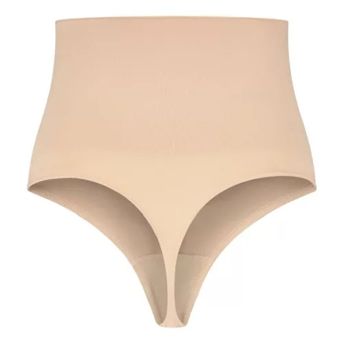 BYE-BRA – varrás nélküli tanga alakú fazonú öv, bézs L méret