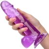 CALEXOTICS - prémium méretű dildó, 15,3 cm, lila