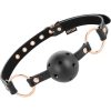 BEGME – fekete bőrball gag prémium vegán bőrből