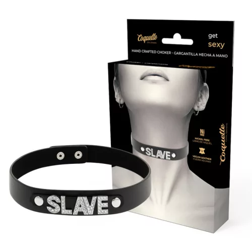 Coquette Chic Desire – stílusos vegán bőr choker