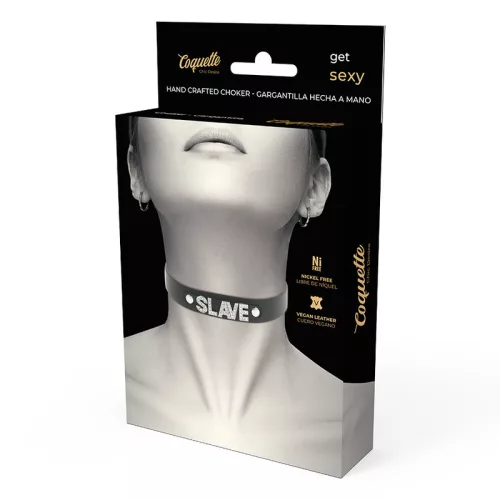 Coquette Chic Desire – stílusos vegán bőr choker