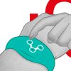 WATCHME - vízálló technológiai okosóra aquamarine színben