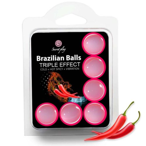 SECRETPLAY – 6 db brazil golyó – hármas hatás