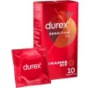Durex Sensitive XL – extra érzékeny óvszer, 10 darabos