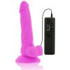 DIVERSIA – rugalmas, vibráló dildó lila 18 cm