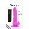 DIVERSIA – rugalmas, vibráló dildó lila 18 cm