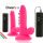 DIVERSIA - rugalmas vibráló dildo, 17 cm, rózsaszín