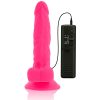 DIVERSIA – rugalmas vibráló dildó, 18 cm, rózsaszín