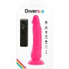 DIVERSIA – rugalmas vibráló dildó, 21 cm, rózsaszín