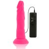 DIVERSIA – rugalmas vibráló dildó, 23 cm, rózsaszín