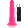 DIVERSIA – rugalmas vibráló dildó, 23 cm, rózsaszín