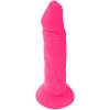 DIVERSIA – rugalmas vibráló dildó, 23 cm, rózsaszín