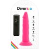 DIVERSIA – rugalmas vibráló dildó, 23 cm, rózsaszín