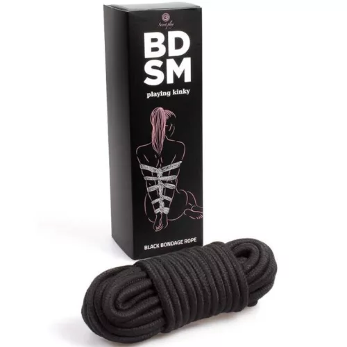 SECRETPLAY - fekete kötél BDSM gyűjtemény