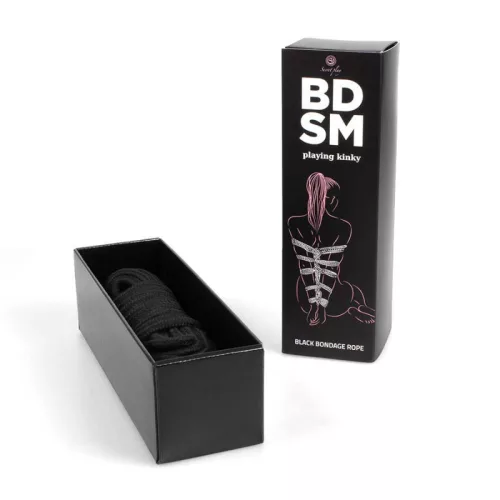 SECRETPLAY - fekete kötél BDSM gyűjtemény