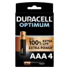 Duracell Optimum 200 - prémium AAA alkáli elem csomag 4db