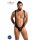 PASSION 027 BODY BRUNO – elegáns fekete testharisnya L/XL