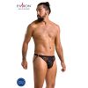PASSION - nyitott slipszexi fekete S/M
