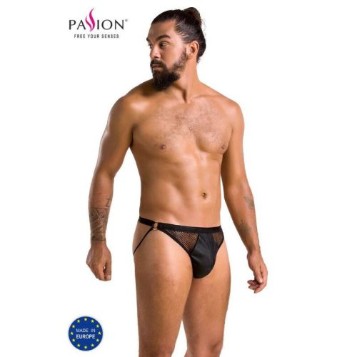 PASSION - nyitott slipszexi fekete S/M