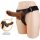 PRETTY LOVE – univerzális harness fekete dildóval, 20 cm