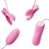 PRETTY LOVE - vibráló csipesz pink elektrosokk funkcióval