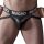 Macho MX25NC – prémium fekete bőr jockstrap