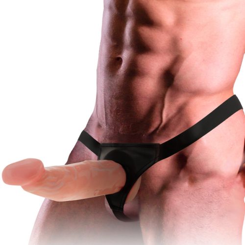 INTENSE – üreges heveder dildo-val, 18 x 3.5 cm