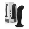 BLACK&SILVER – prémium szilikon fekete anális plug