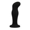 BLACK&SILVER – prémium szilikon fekete anális plug